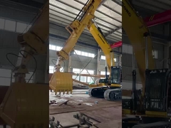 Υψηλής απόδοσης εκσκαφέας τηλεσκοπικό βραχίονα με 1.5cbm Clamshell Bucket CE πιστοποιημένο