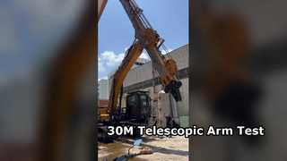 Ο τηλεσκοπικός βραχίονας 30M για το SY365 δοκιμάζεται